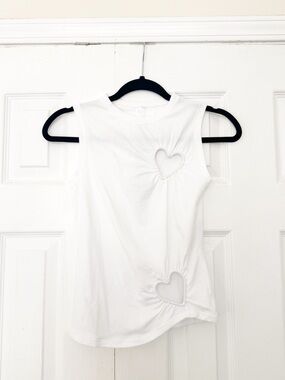 SKIMS Pink Cotton Jersey Heart Tank Top